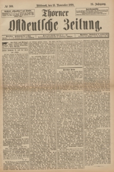 Thorner Ostdeutsche Zeitung. Jg.25[!], № 269 (16 November 1898) + dod.