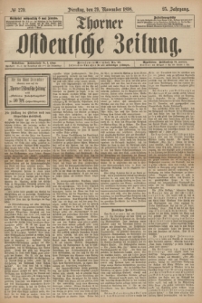 Thorner Ostdeutsche Zeitung. Jg.25[!], № 279 (29 November 1898) + dod.
