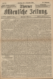 Thorner Ostdeutsche Zeitung. Jg.25[!], № 284 (4 Dezember 1898) - Zweites Blatt + dod.