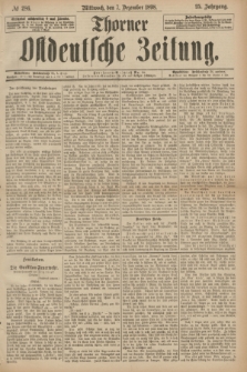 Thorner Ostdeutsche Zeitung. Jg.25[!], № 286 (7 Dezember 1898) + dod.