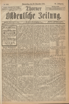 Thorner Ostdeutsche Zeitung. Jg.25[!], № 304 (29 Dezember 1898) + dod.