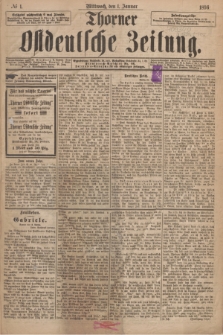 Thorner Ostdeutsche Zeitung. 1896, № 1 (1 Januar)