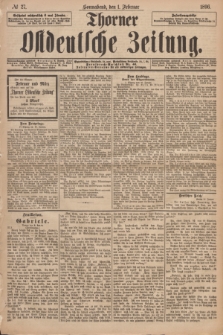 Thorner Ostdeutsche Zeitung. 1896, № 27 (1 Februar)