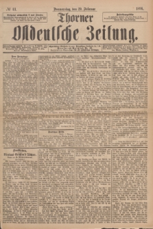 Thorner Ostdeutsche Zeitung. 1896, № 43 (20 Februar)