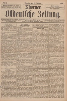 Thorner Ostdeutsche Zeitung. 1896, № 47 (25 Februar)