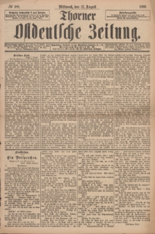 Thorner Ostdeutsche Zeitung. 1896, № 188 (12 August)