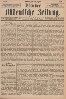 Thorner Ostdeutsche Zeitung. 1896, № 194 (19 August)