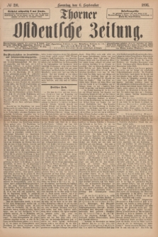 Thorner Ostdeutsche Zeitung. 1896, № 210 (6 September) + dod.