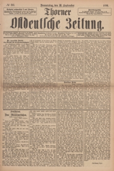 Thorner Ostdeutsche Zeitung. 1896, № 213 (10 September) + dod.