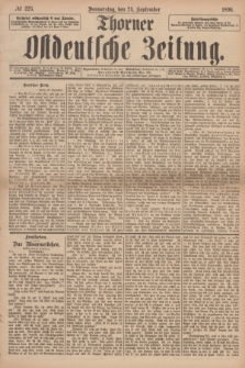 Thorner Ostdeutsche Zeitung. 1896, № 225 (24 September) + dod.