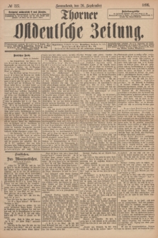 Thorner Ostdeutsche Zeitung. 1896, № 227 (26 September)