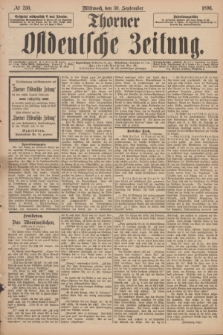 Thorner Ostdeutsche Zeitung. 1896, № 230 (30 September)