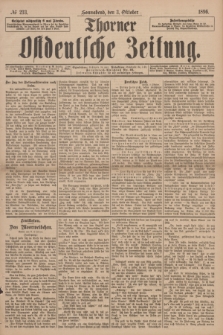 Thorner Ostdeutsche Zeitung. 1896, № 233 (3 Oktober)