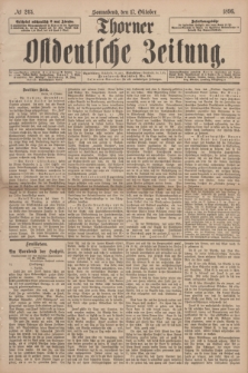 Thorner Ostdeutsche Zeitung. 1896, № 245 (17 Oktober)