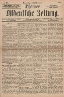 Thorner Ostdeutsche Zeitung. 1896, № 267 (12 November)