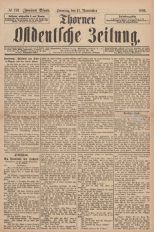 Thorner Ostdeutsche Zeitung. 1896, № 270 (15 November) - Zweites Blatt