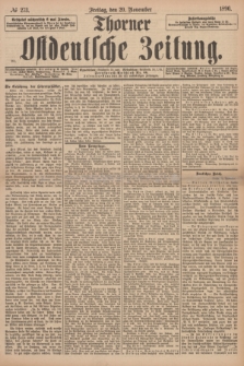 Thorner Ostdeutsche Zeitung. 1896, № 273 (20 November)