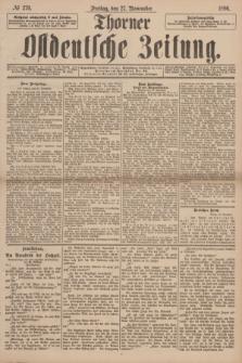 Thorner Ostdeutsche Zeitung. 1896, № 279 (27 November)