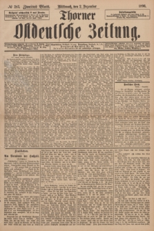 Thorner Ostdeutsche Zeitung. 1896, № 283 (2 Dezember) - Zweites Blatt