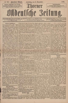 Thorner Ostdeutsche Zeitung. 1896, № 287 (6 Dezember) - Zweites Blatt + dod.