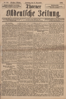 Thorner Ostdeutsche Zeitung. 1896, № 293 (13 Dezember) - Erstes Blatt