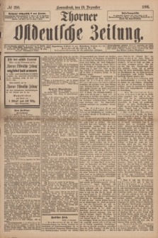 Thorner Ostdeutsche Zeitung. 1896, № 298 (19 Dezember)