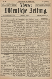 Thorner Ostdeutsche Zeitung. Jg.26, № 19 (22 Januar 1899) - Zweites Blatt