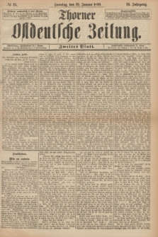 Thorner Ostdeutsche Zeitung. Jg.26, № 25 (29 Januar 1899) - Zweites Blatt