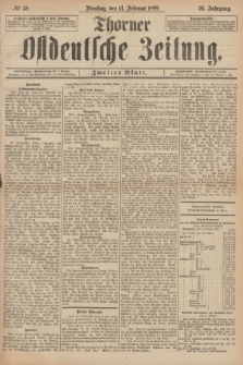 Thorner Ostdeutsche Zeitung. Jg.26, № 38 (14 Februar 1899) - Zweites Blatt