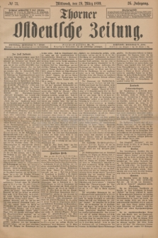 Thorner Ostdeutsche Zeitung. Jg.26, № 75 (29 März 1899) + dod.