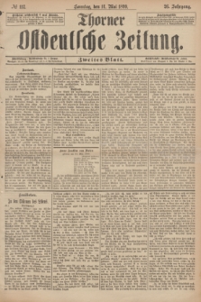 Thorner Ostdeutsche Zeitung. Jg.26, № 112 (14 Mai 1899) - Zweites Blatt + dod.