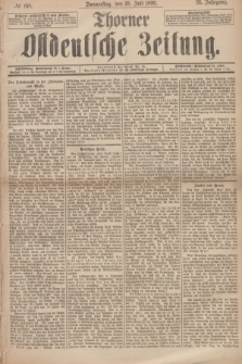 Thorner Ostdeutsche Zeitung. Jg.26, № 168 (20 Juli 1899) + dod.