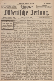 Thorner Ostdeutsche Zeitung. Jg.26, № 173 (26 Juli 1899) + dod.