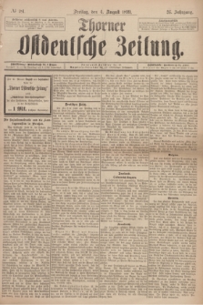 Thorner Ostdeutsche Zeitung. Jg.26, № 181 (4 August 1899)
