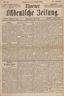 Thorner Ostdeutsche Zeitung. Jg.26, № 201 (27 August 1899) - Zweites Blatt
