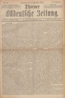Thorner Ostdeutsche Zeitung. Jg.26, № 214 (12 September 1899) + dod.