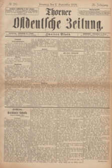 Thorner Ostdeutsche Zeitung. Jg.26, № 219 (17 September 1899) - Zweites Blatt