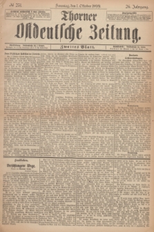 Thorner Ostdeutsche Zeitung. Jg.26, № 231 (1 Oktober 1899) - Zweites Blatt + dod.