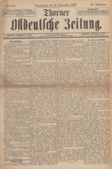 Thorner Ostdeutsche Zeitung. Jg.26, № 270 (16 November 1899) + dod.