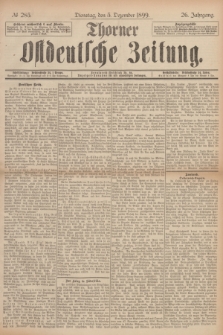 Thorner Ostdeutsche Zeitung. Jg.26, № 285 (5 Dezember 1899) + dod.