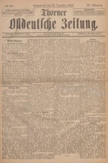 Thorner Ostdeutsche Zeitung. Jg.26, № 301 (23 Dezember 1899) + dod.