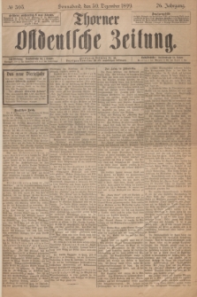 Thorner Ostdeutsche Zeitung. Jg.26, № 305 (30 Dezember 1899) + dod.