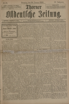 Thorner Ostdeutsche Zeitung. Jg.27, № 24 (30 Januar 1900) + dod.