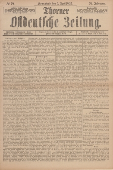 Thorner Ostdeutsche Zeitung. Jg.29, № 79 (5 April 1902) + dod.