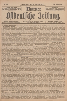 Thorner Ostdeutsche Zeitung. Jg.29, № 191 (16 August 1902) + dod.