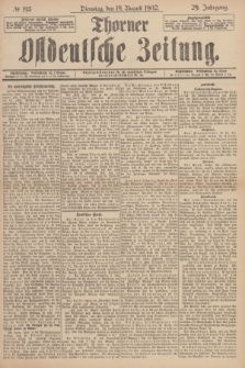 Thorner Ostdeutsche Zeitung. Jg.29, № 193 (19 August 1902) + dod.