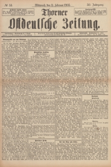 Thorner Ostdeutsche Zeitung. Jg.30, № 35 (11 Februar 1903) + dod.