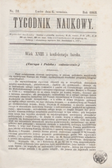 Tygodnik Naukowy. 1865, nr 32 (6 września)