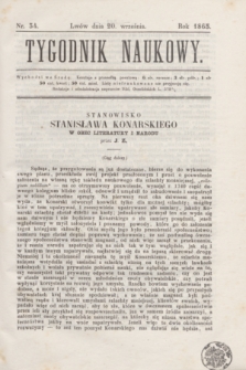 Tygodnik Naukowy. 1865, nr 34 (20 września)