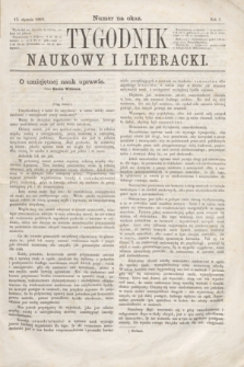 Tygodnik Naukowy i Literacki. R.1, [nr 2] (13 stycznia 1866)